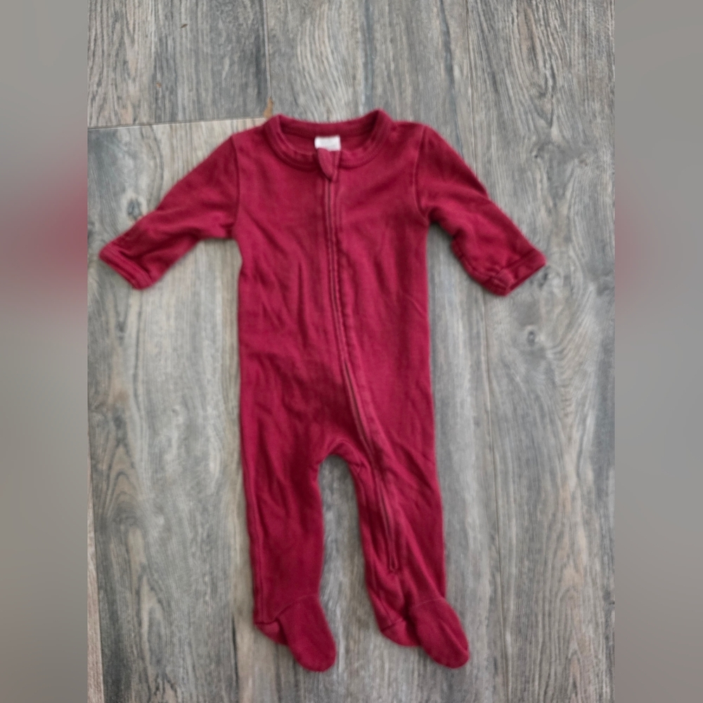Kate Quinn Burgundy Baby Onesie